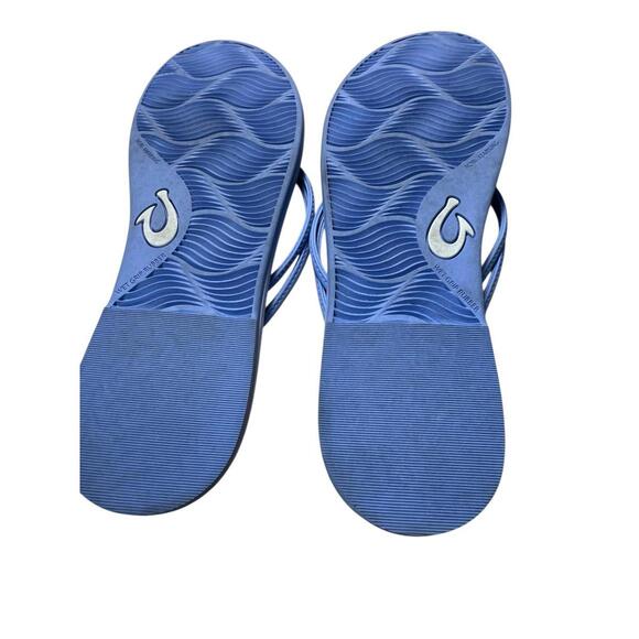 OluKai 'Aka Flip Flop Sandal Women's Sz 9 Cloud Blue Water Friendly Pool Thongs - Picture 6 of 6
